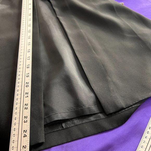 VTG๐Papell Boutique Timeless Sheath Black & White Dress with long Slit - Picture 13 of 15